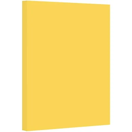 Goldenrod Pastel Color Card Stock Paper 67lb Cover Medium Weight Cardstock for Arts & Crafts Coloring Announcements Stationary Printing at School Office Home | 8.5 x 11 | 50 Sheets Per Pack