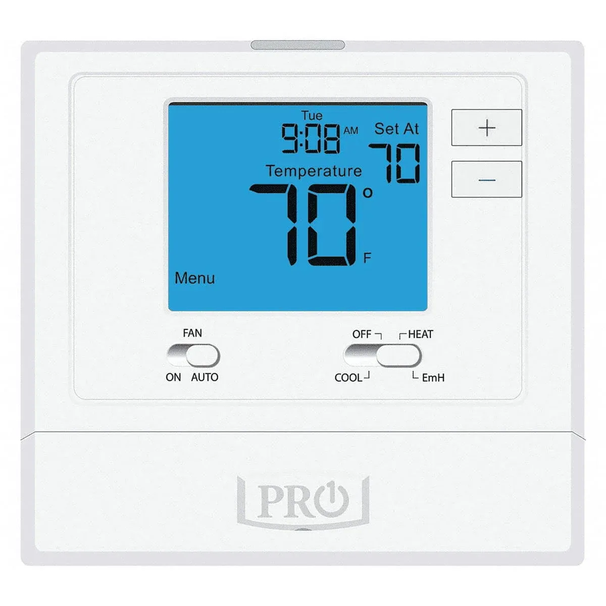 PRO1 IAQ Pro1 T721 Non-Programmable 2H/1C Heat Pump Thermostat , Blue