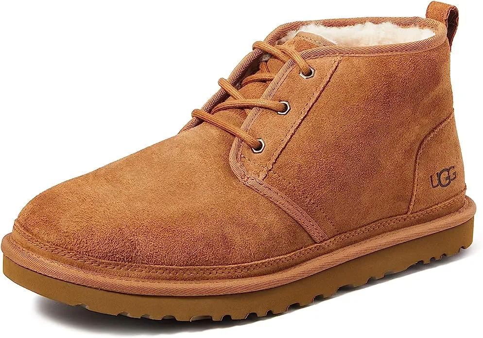 UGG Men's Men's Neumel UGGpure-Lined Suede Chukka Boots - Chestnut - Size 10