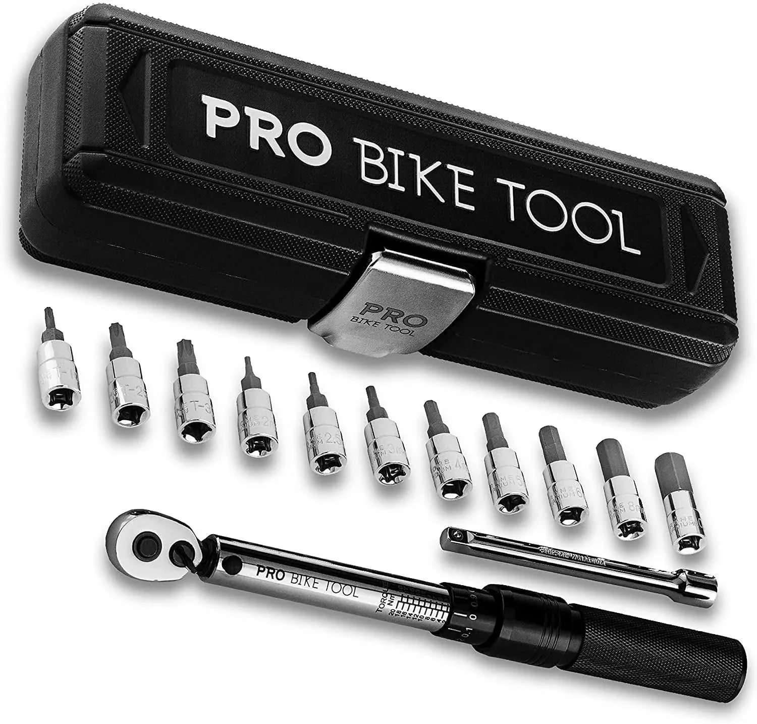 Pro Bike Tool 1/4 inch Drive Click Torque Wrench Set – 2 to 20 NM – Bicycle