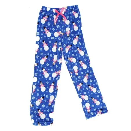 Just Love Plush Pajama Pants for Girls - Fleece PJs 45500-10118-NEW-5-6 (Snowman Snowflake Girls 7-8)