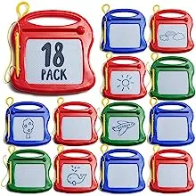 18 Pack Of Mini Magnetic Drawing Board For Kids - Mini Doodle Pad Bulk