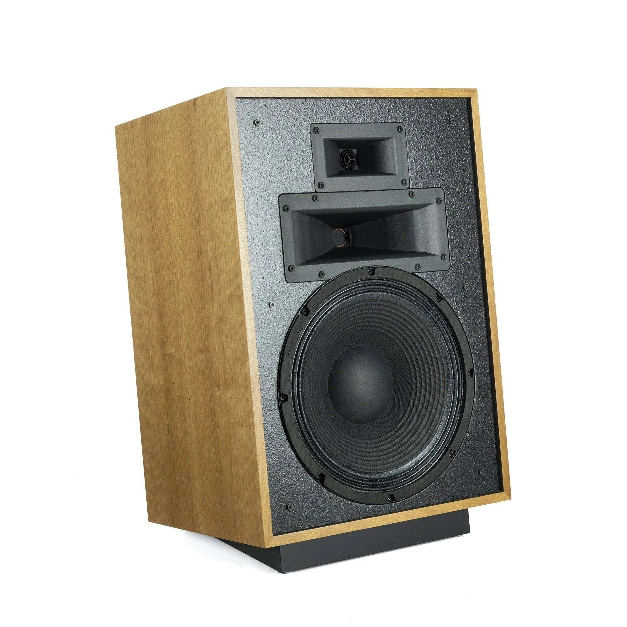 Klipsch Heresy IV Floorstanding Speaker - three-way, horn-loaded speaker with updated design and rear port for crystal, clear sound (Natural Cherry)