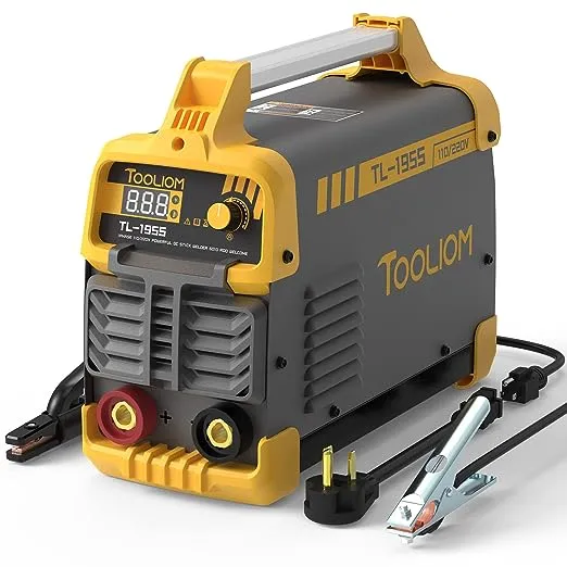 TOOLIOM 135A 110V/220V Stick Welder MMA ARC Welder Machine DC Inverter Welder with Digital Display Portable Welding Machine