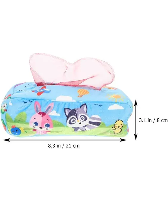 Toddler Infant Baby Tissue Box Montessori Tissue Box Sensory Toys Infant Learning ...