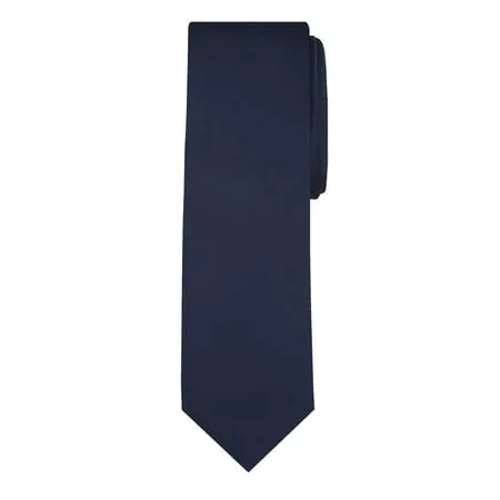 Jacob Alexander Men s Extra Long Solid Color Tie - Navy