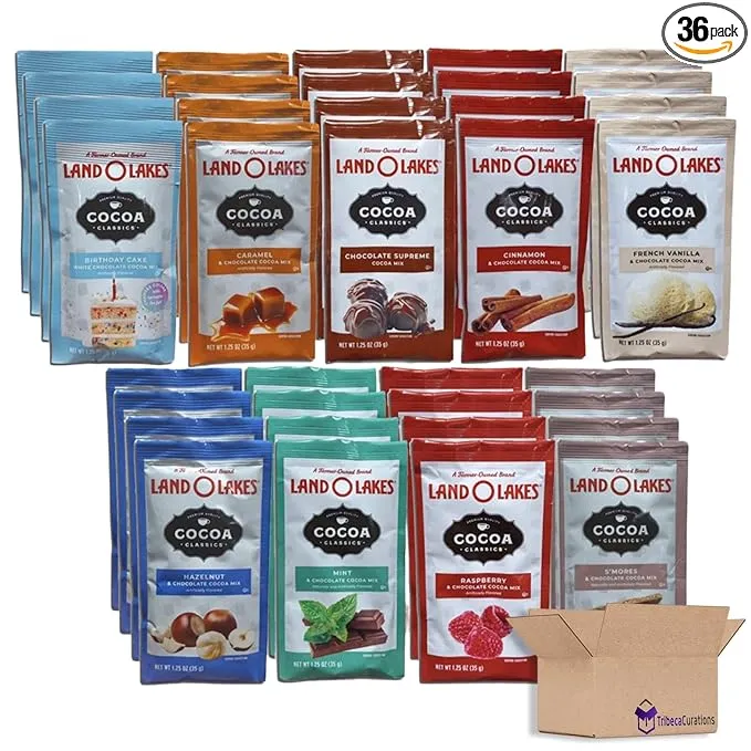 Ultimate Hot Cocoa Mix Variety Pack Bundled by Tribeca Curations | 1.25 oz Packets | 9 Unique Flavors | Pack of 36