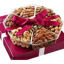 Nut Haven Holiday Nuts Gift Basket - Fresh Sweet & Salty Dry Roasted Gourmet Nuts Gift Basket