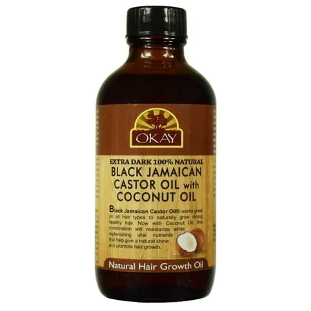 Okay Black Jamaican Castor Oil Original Dark 4oz / 118ml