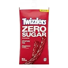 TWIZZLERS Zero Sugar Twists Strawberry Candy Bags, 5 oz (12 Count)TWIZZLERS Zero Sugar Twists Strawberry Candy Bags, 5 oz (12 Count)