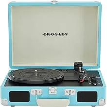 Crosley Cruiser Plus Turntable Record Player, Turquoise