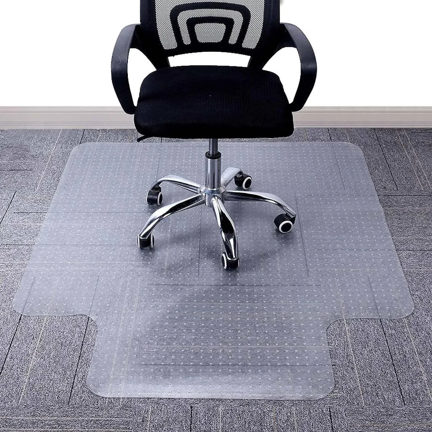 AiBOB Chair Mat for Low Pile Carpet Floors, Flat Without Curling, 36 x 48 in, Clear