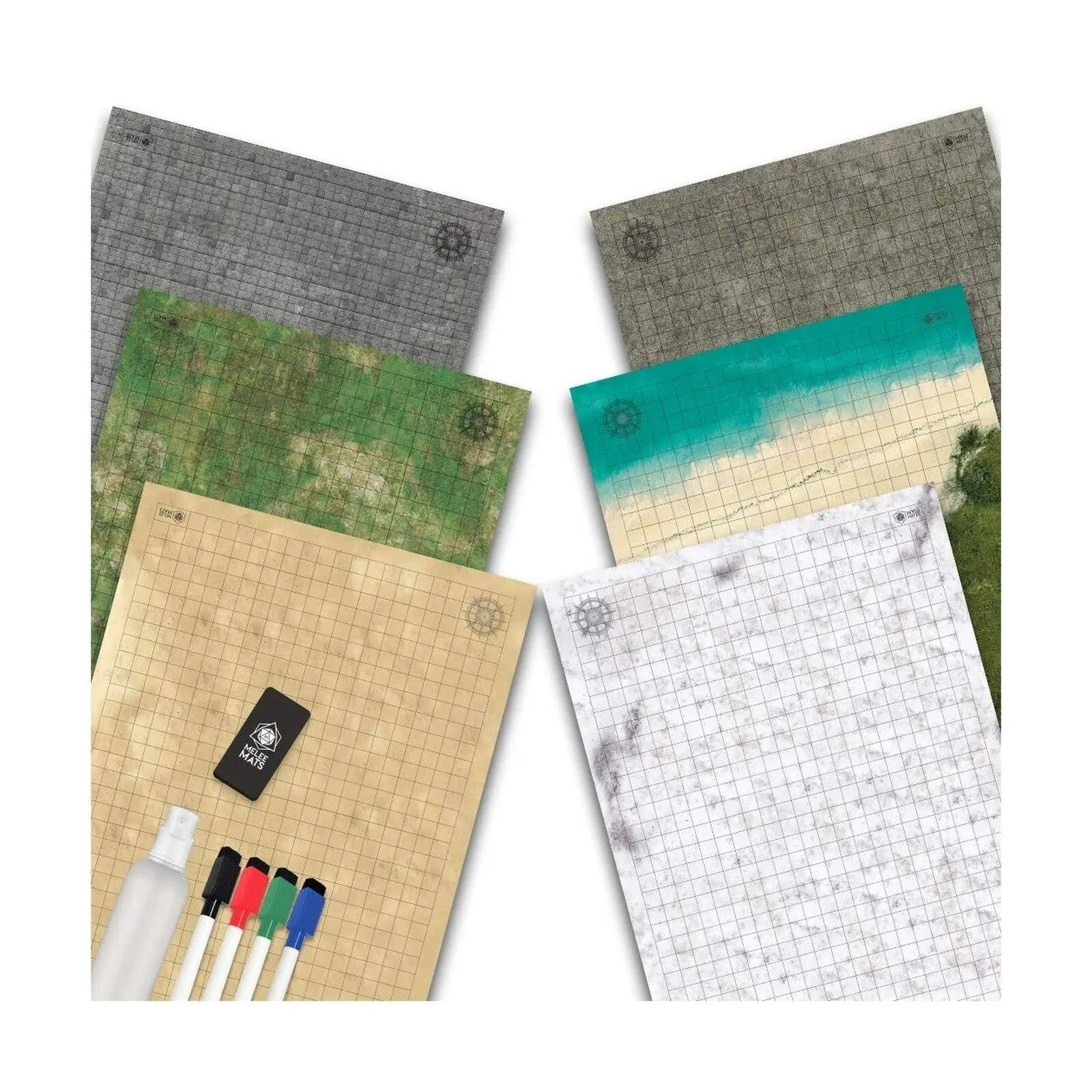 3 Pack Double-Sided Reusable Game Mat