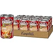 Campbell's Chunky Soup, Savory Chicken with White and Wild Rice Soup, 18.8 Oz Can (Case of 12)