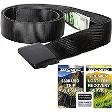 Zero Grid Travel Security Belt - Hidden Money Belt, Anti Theft Travel Belt TSA Approved