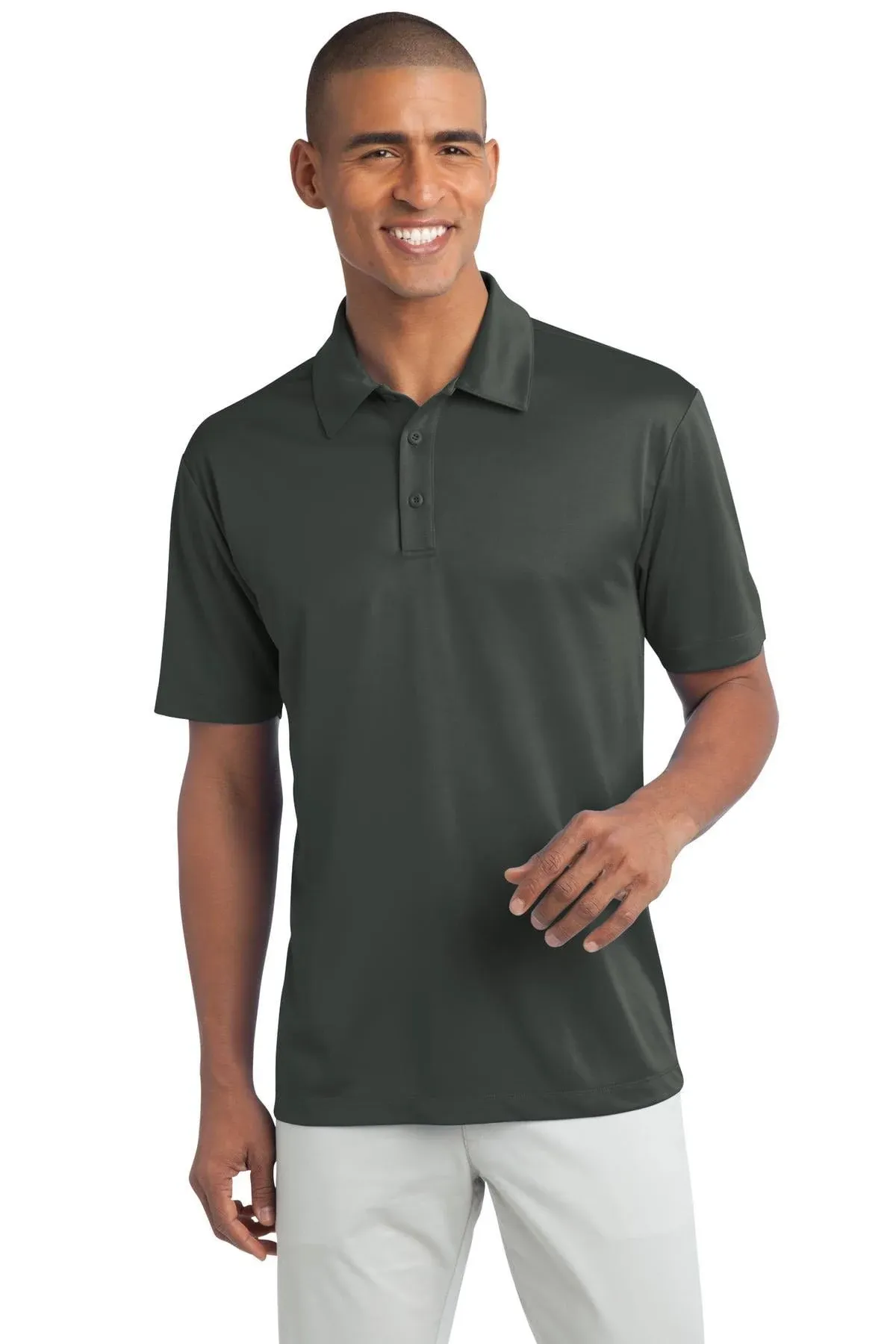 "Port Authority Men's Bright Purple Performance Poly Polo"