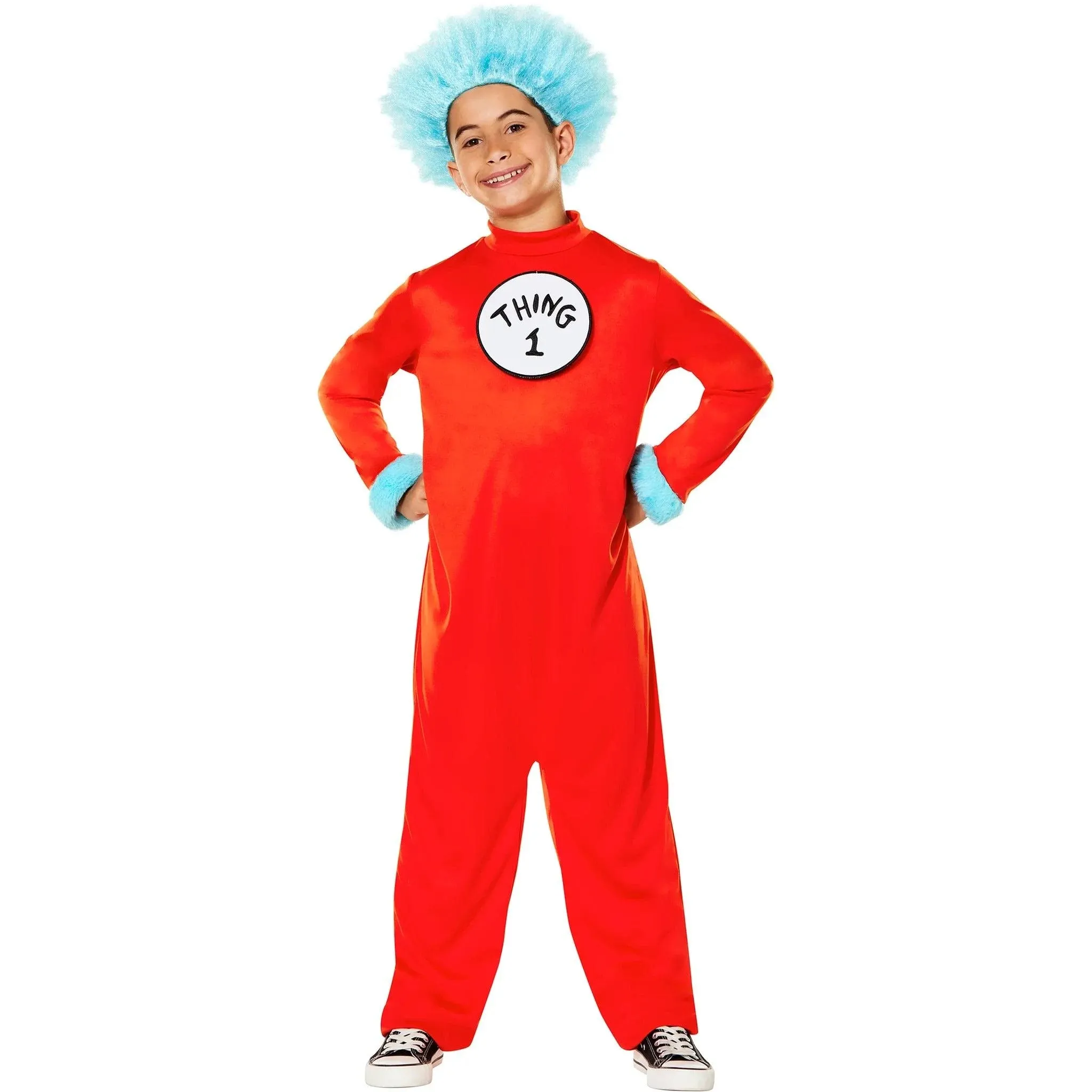 Dr. Seuss Thing 1 & 2 Jumpsuit Child Costume, Medium