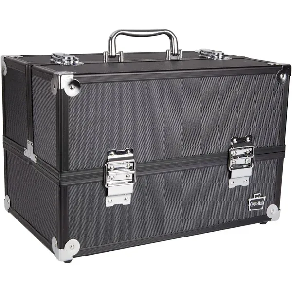 Caboodles Primped & Polished Train Case, Dark Gray