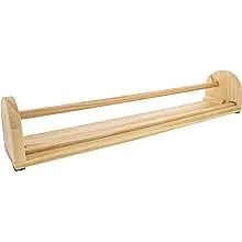 US Art Supply 12 inch Wooden Tabletop Easel Paper Roll Holder & Dispenser