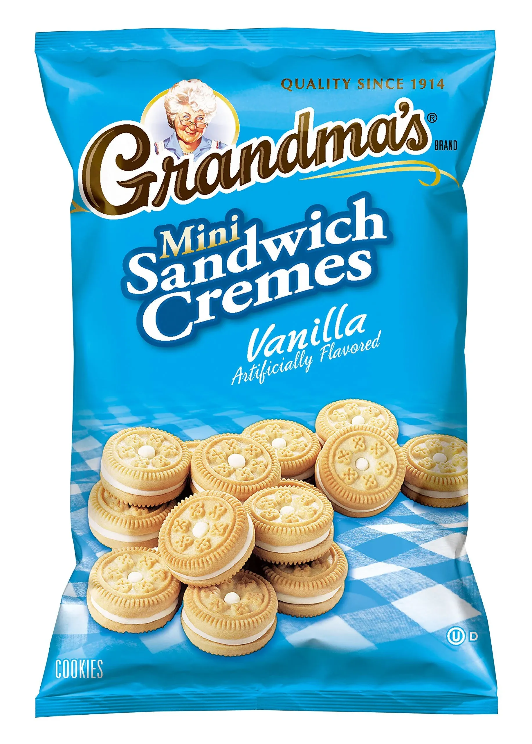 Grandma's Sandwich Cookies, Vanilla Creme Minis, 2.12 Ounce (Pack of 60) by Grandma's