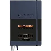 LEUCHTTURM1917 The Official Bullet Journal Edition 2 - Notebook Built for BuJo, Medium A5 204 Pages of 120gsm Paper, With Bujo Pocket Guide (Blue22)