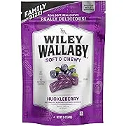 Wiley Wallaby Licorice 24 Ounce Classic Gourmet Soft & Chewy Australian Huckleberry Licorice Candy Twists, 1 Pack