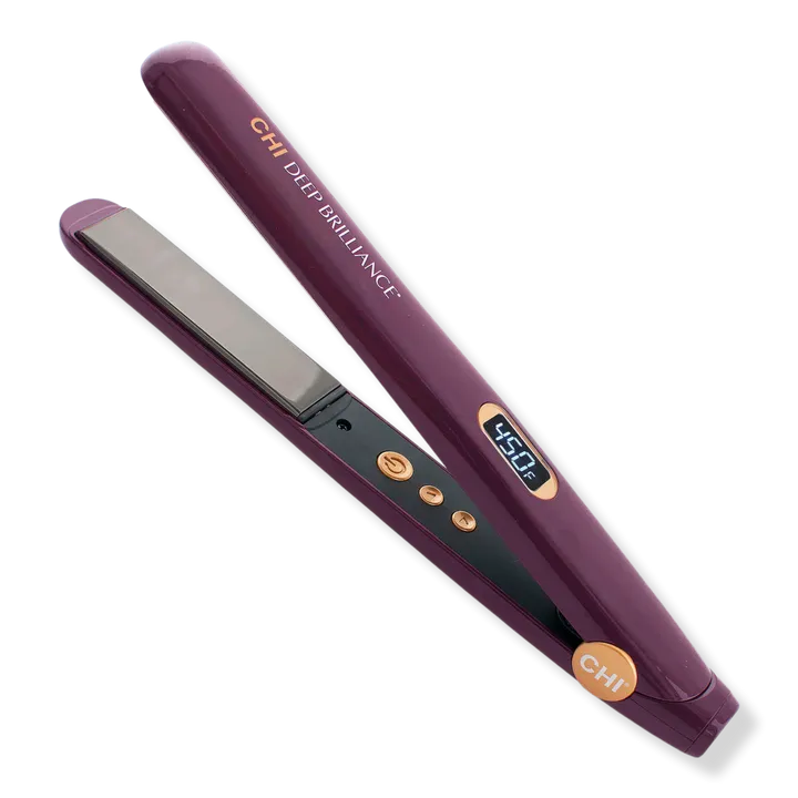 Chi Deep Brilliance Black Titanium 1-In. Hairstyling Iron - Purple