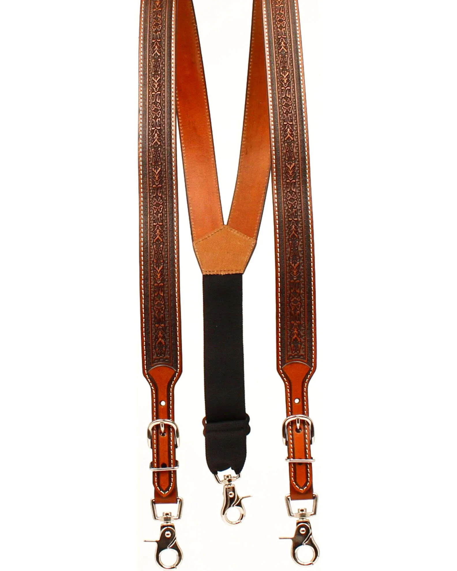 Nocona Men's Tooled Suspenders