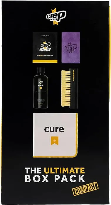 Crep Protect Ultimate Shoe Care Box Pack-Solution, Brush, Towel, & Wipes