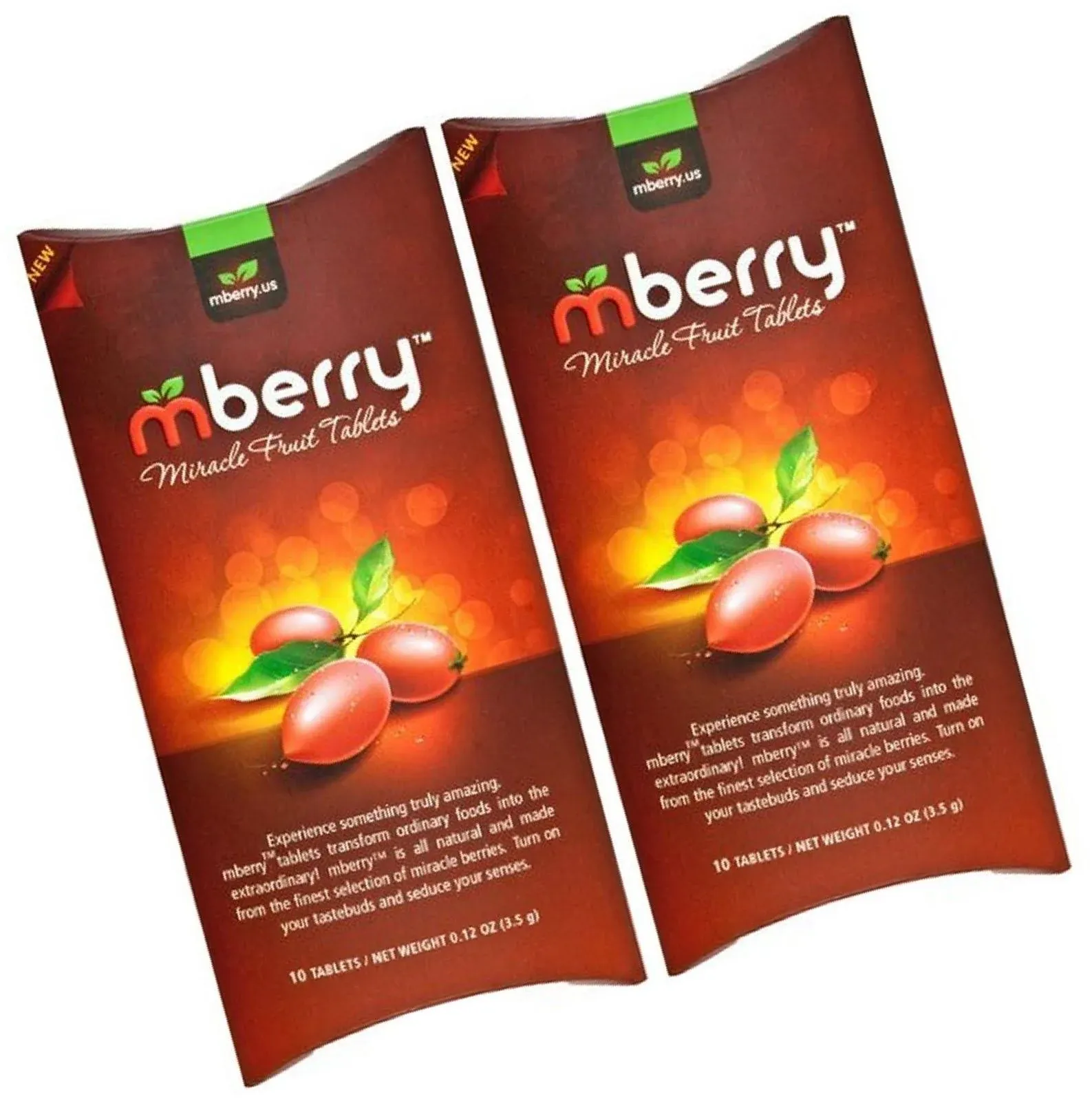 mberry Miracle Berry Tablets | 2 Pack (20 Tablets) Official mberry Brand