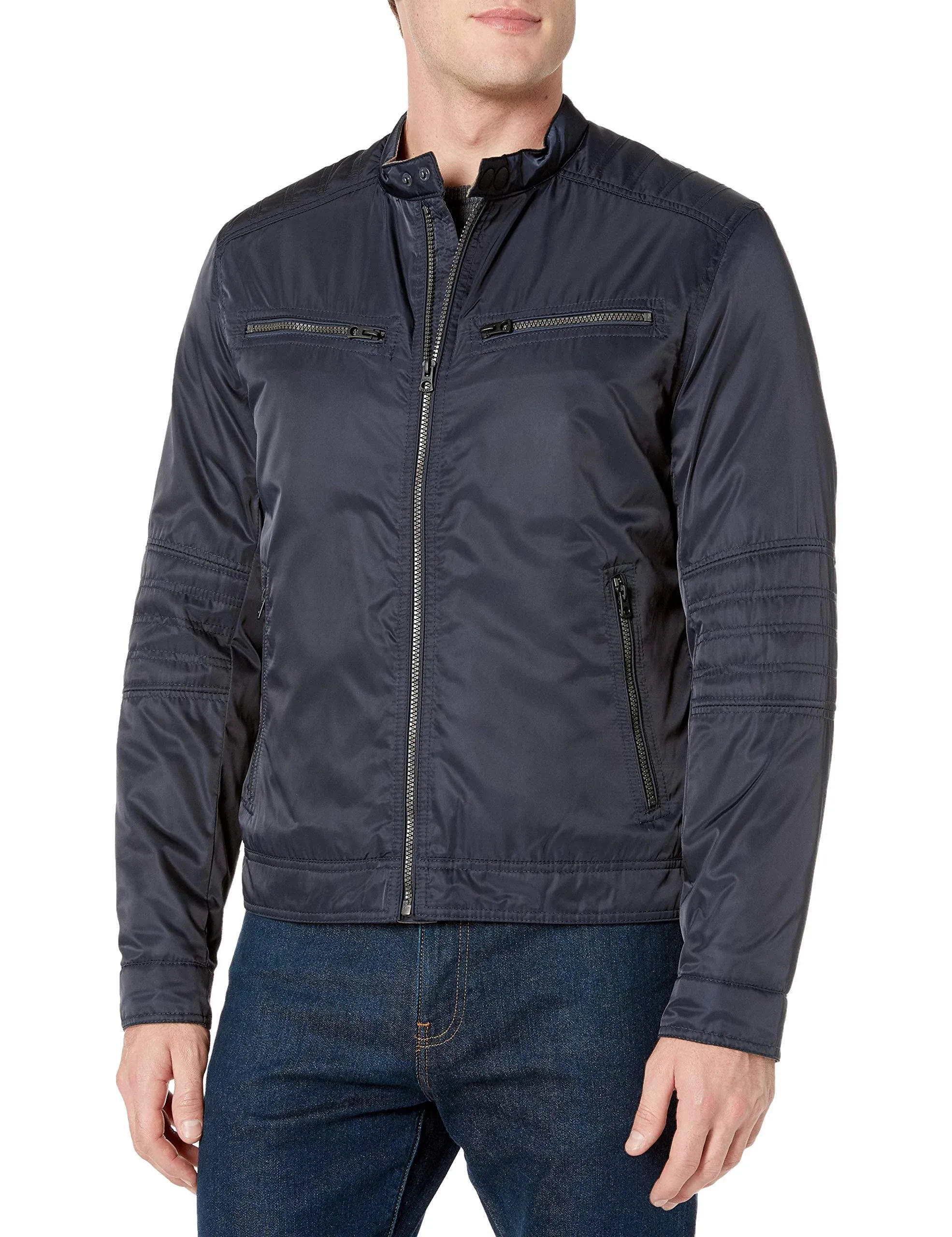 Lucky Brand mens Spafford Moto Hipster Jacket