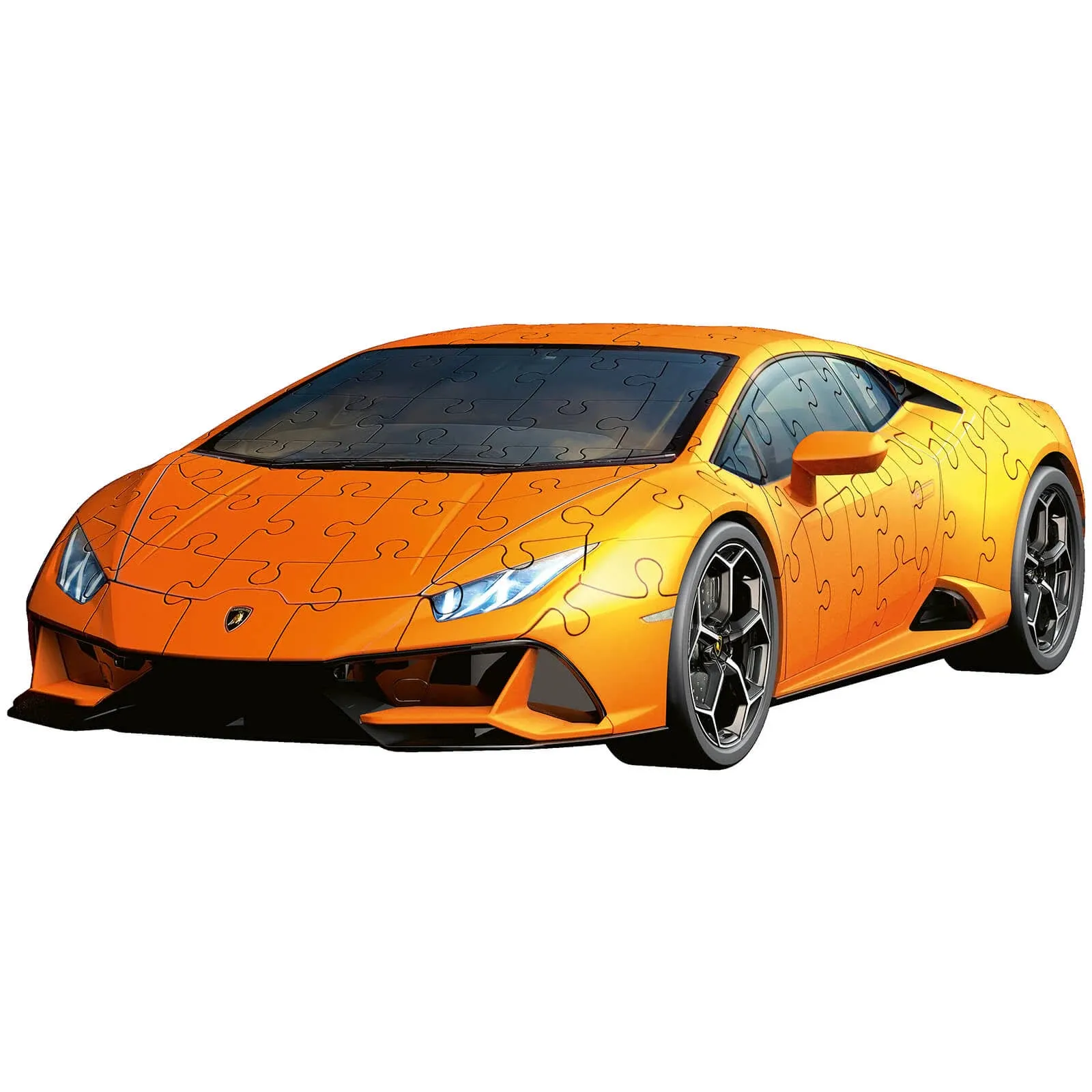 Ravensburger Lamborghini Huracan EVO 3D Jigsaw Puzzle - 108 Piece Model Kit | for Kids and Adults | Rotating Wheels | Sturdy & Durable, No Glue Required