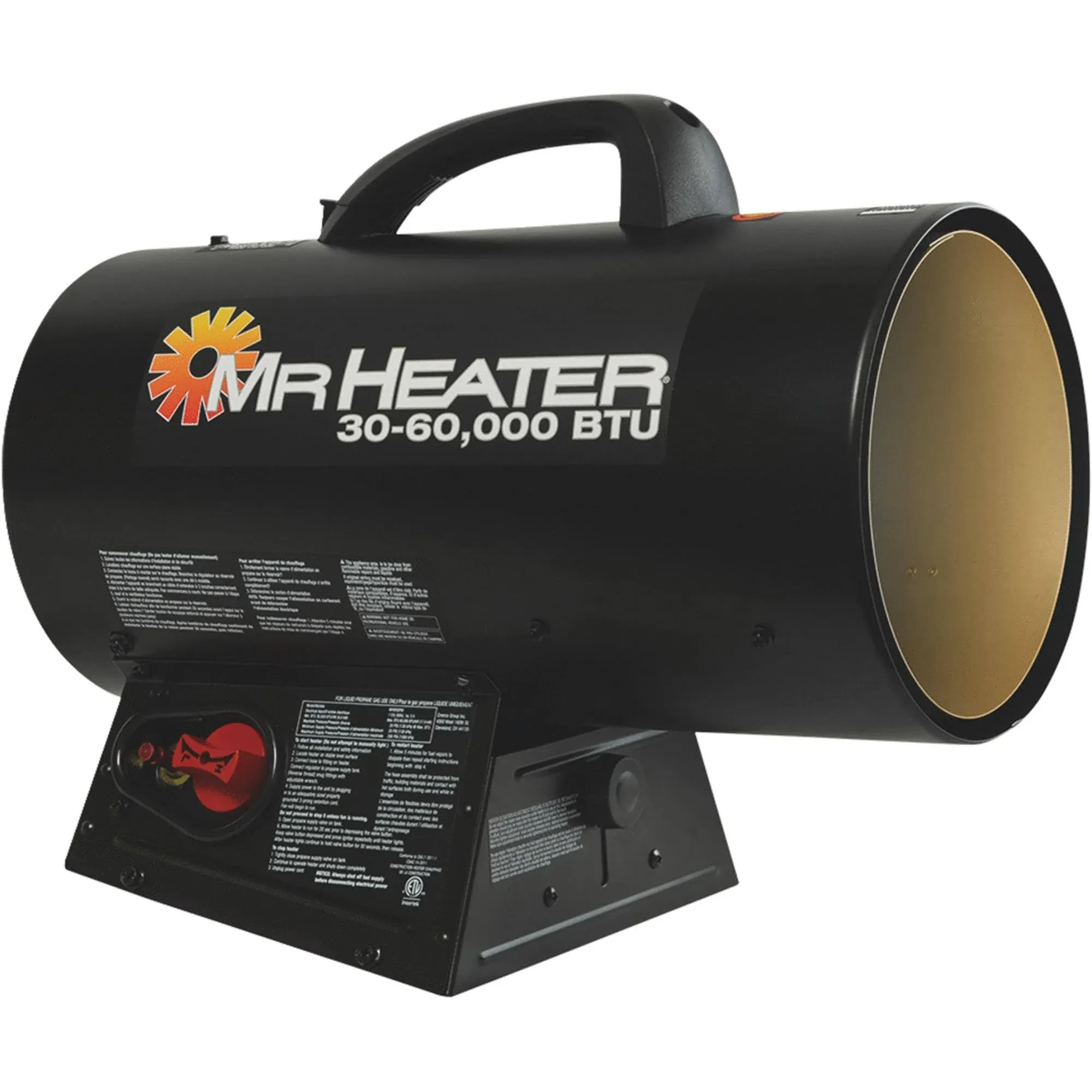 Mr. Heater 60,000 BTU Forced Air Propane Heater - Black