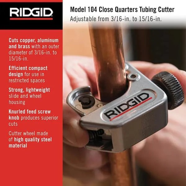 Ridgid 32985 Close Quarters Tubing Cutter