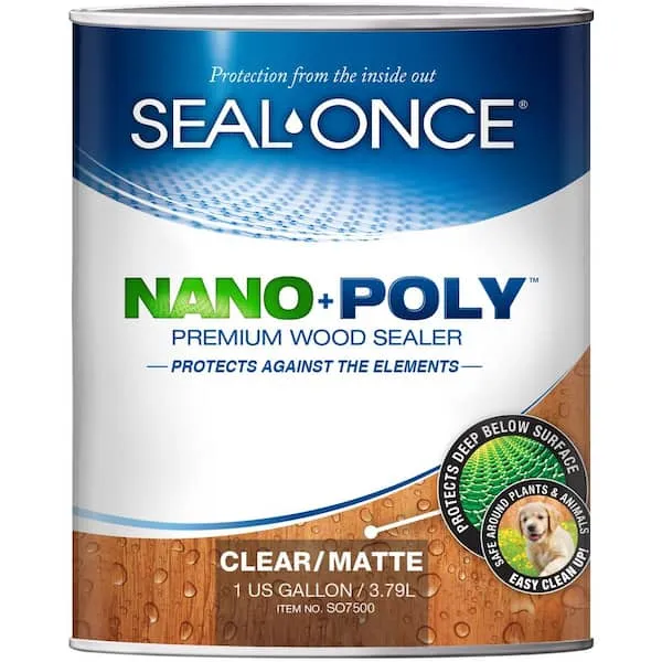 Seal-Once Nano+Poly Premium Wood Sealer