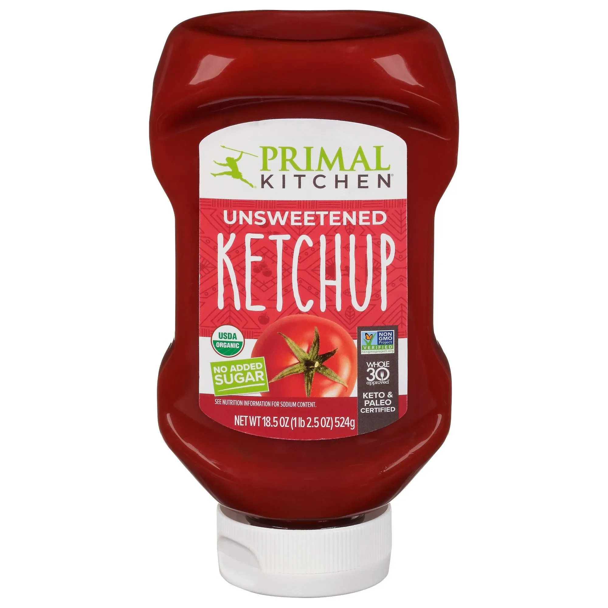 Primal Kitchen Ketchup Organic Unsweetened 18.5 oz