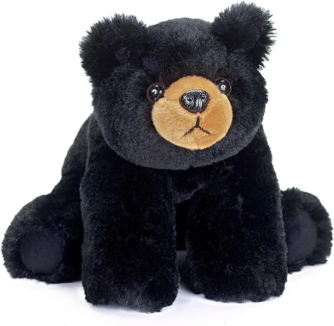 Bearington Baby Bandit Plush Stuffed Animal Black Bear Teddy, 12.5"