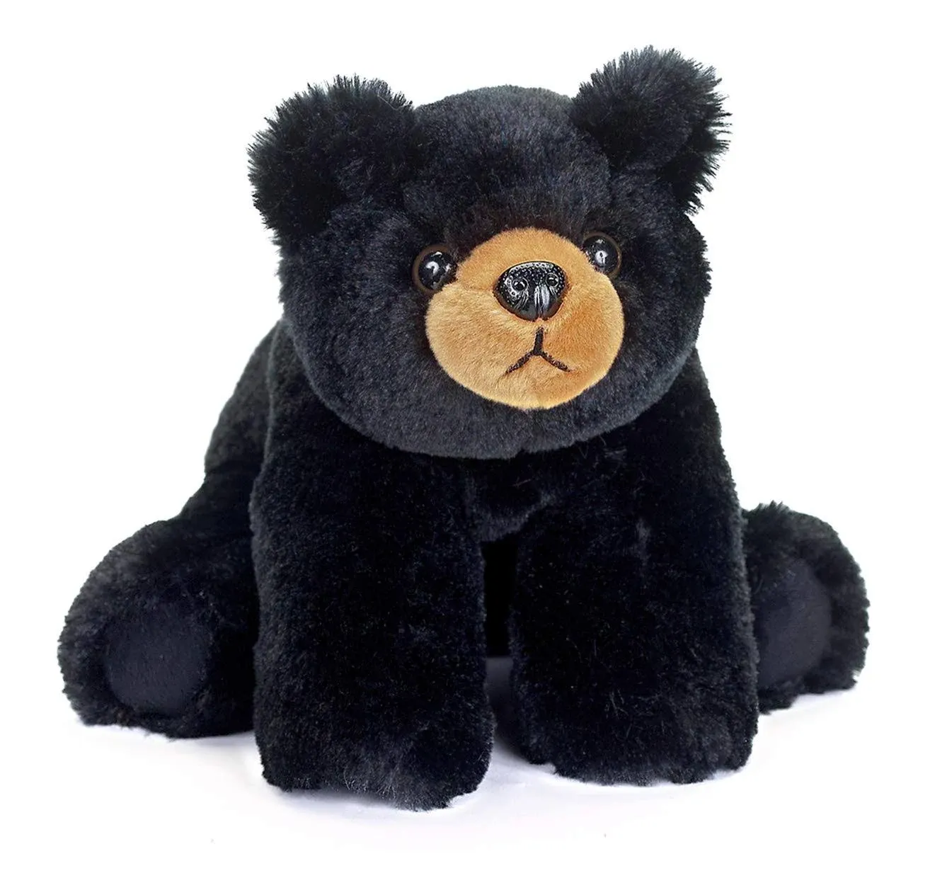 Bearington Baby Bandit Plush Stuffed Animal Black Bear Teddy, 12.5&#034;