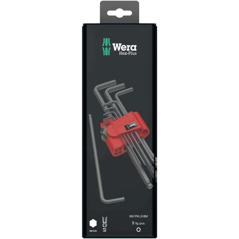 Hex Plus Key Set, 9 Pcs., Metric