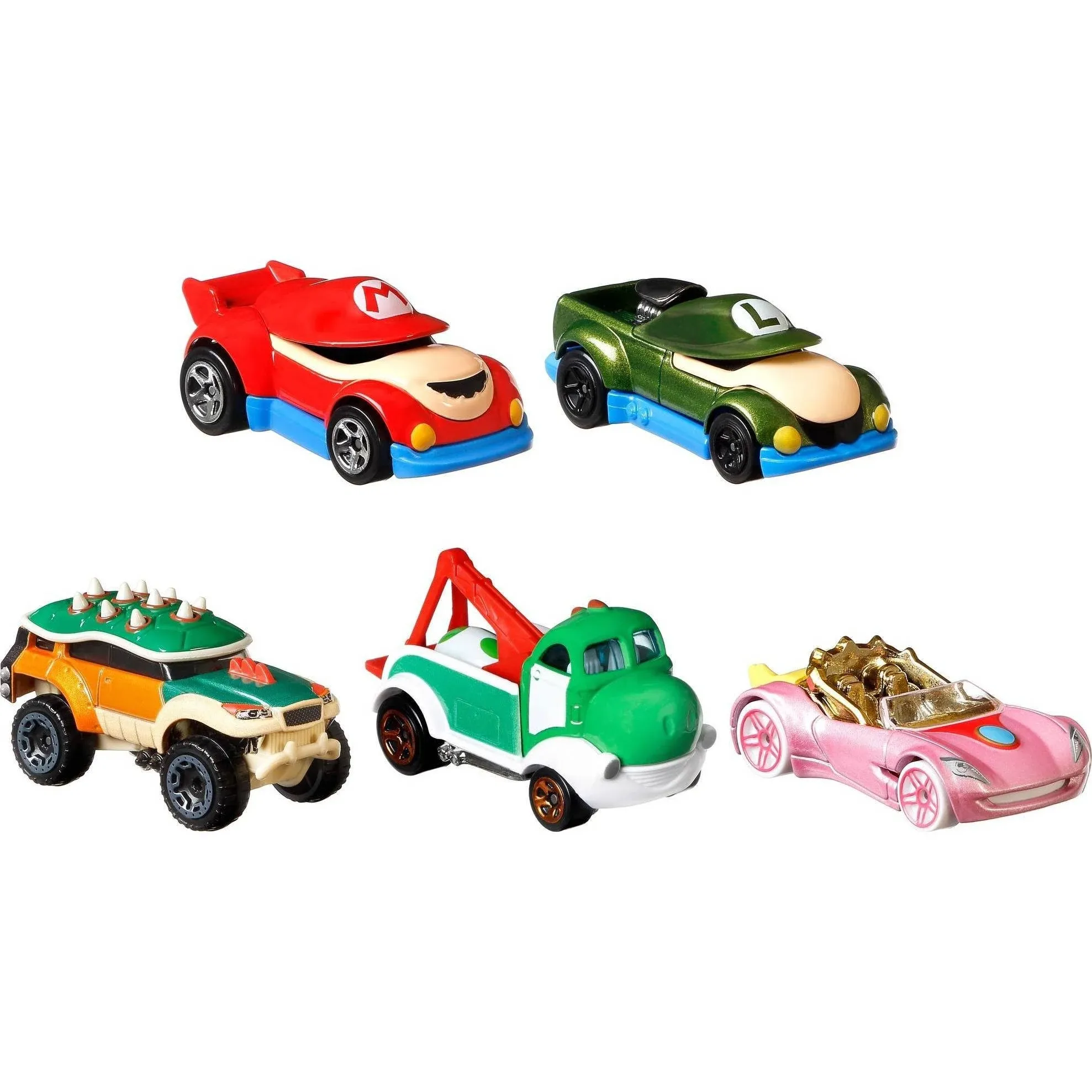 Hot Wheels Character Cars Super Mario 5-Pack