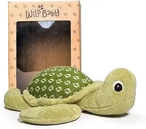 Wild Baby Turtle Stuffed Animal - Heatable Microwavable Plush Pal with ...