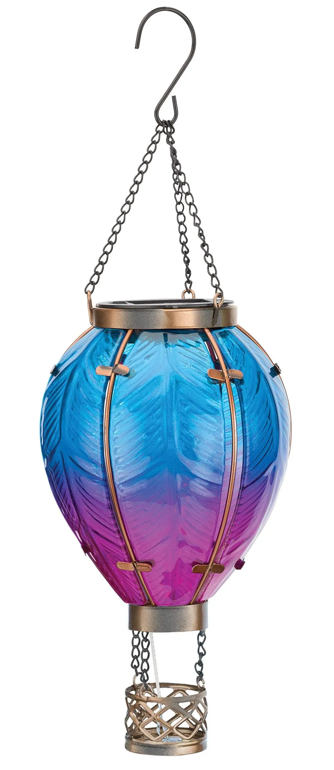 Hot Air Balloon Solar Lantern Xlg - Rainbow