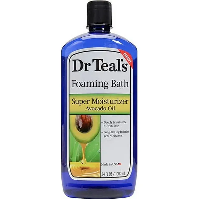 Dr Teals Foaming Bath, Super Moisturizer Avocado Oil - 34 fl oz