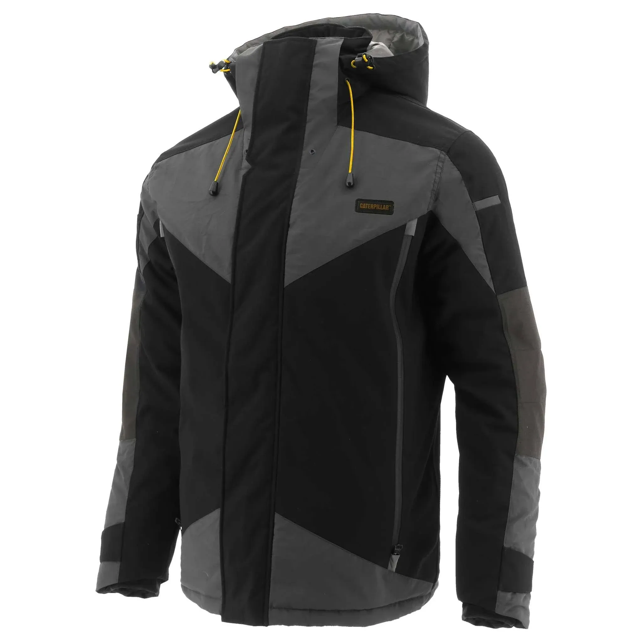 Caterpillar Men's Triton Insulated Jackets with Waterproof Shell, 2-Way Front Zipper, and Removable Adjustable Hood