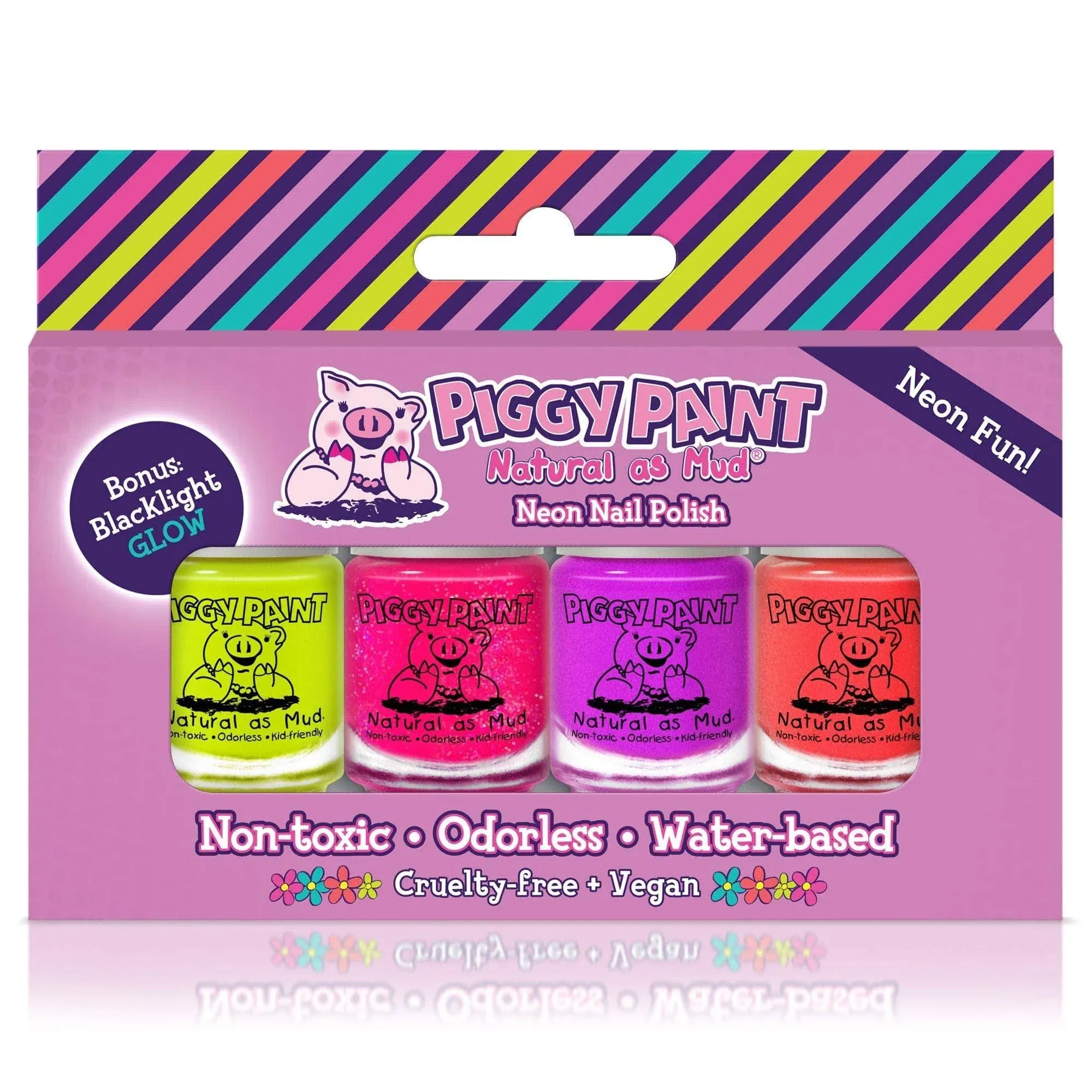 Piggy Paint Neon 4 Polish Box Set