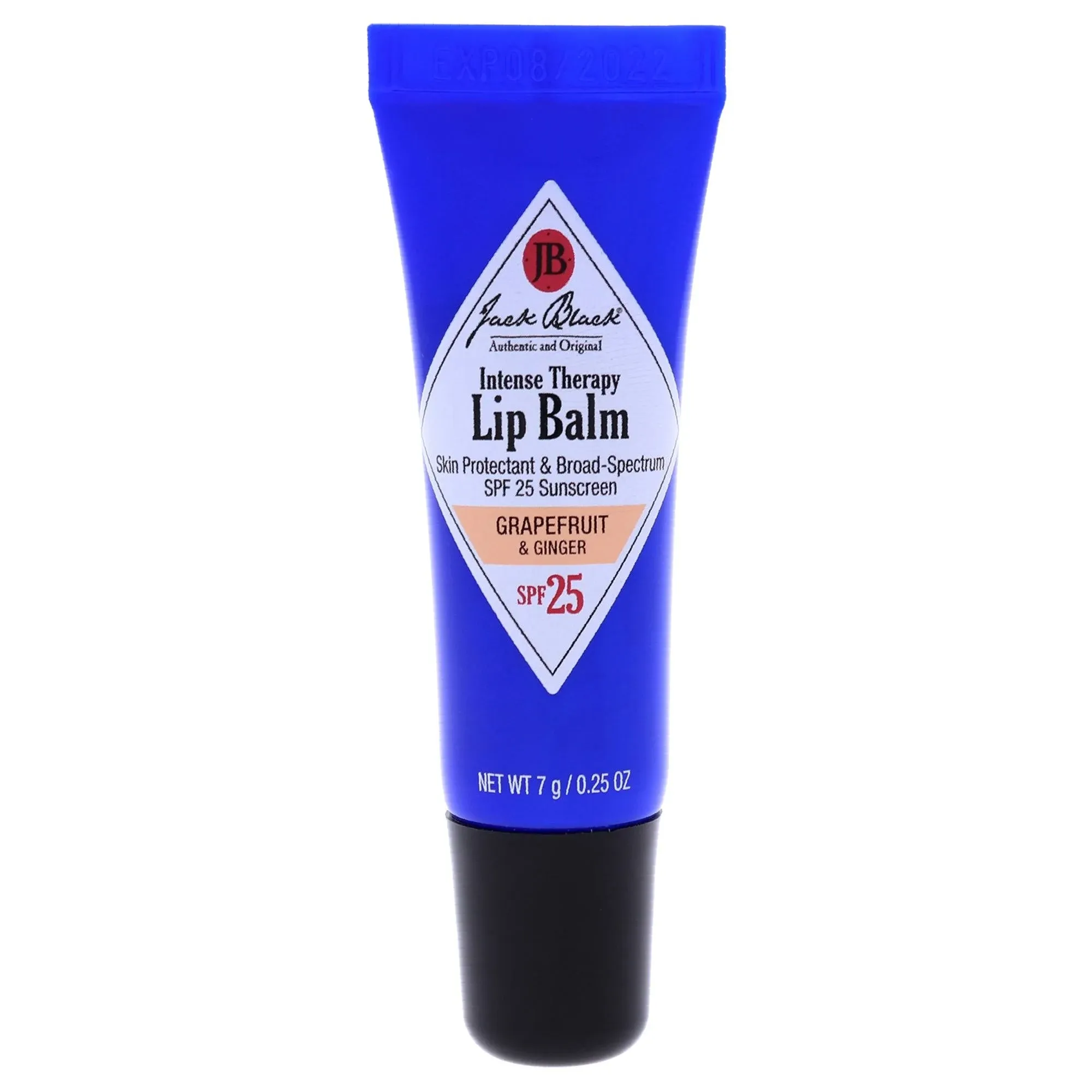 Jack Black Intense Therapy Lip Balm SPF 25 with Grapefruit & Ginger, 0.25 oz tube