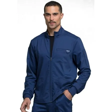 Cherokee Workwear Revolution Men's Zip Front Jacket - Navy (L)