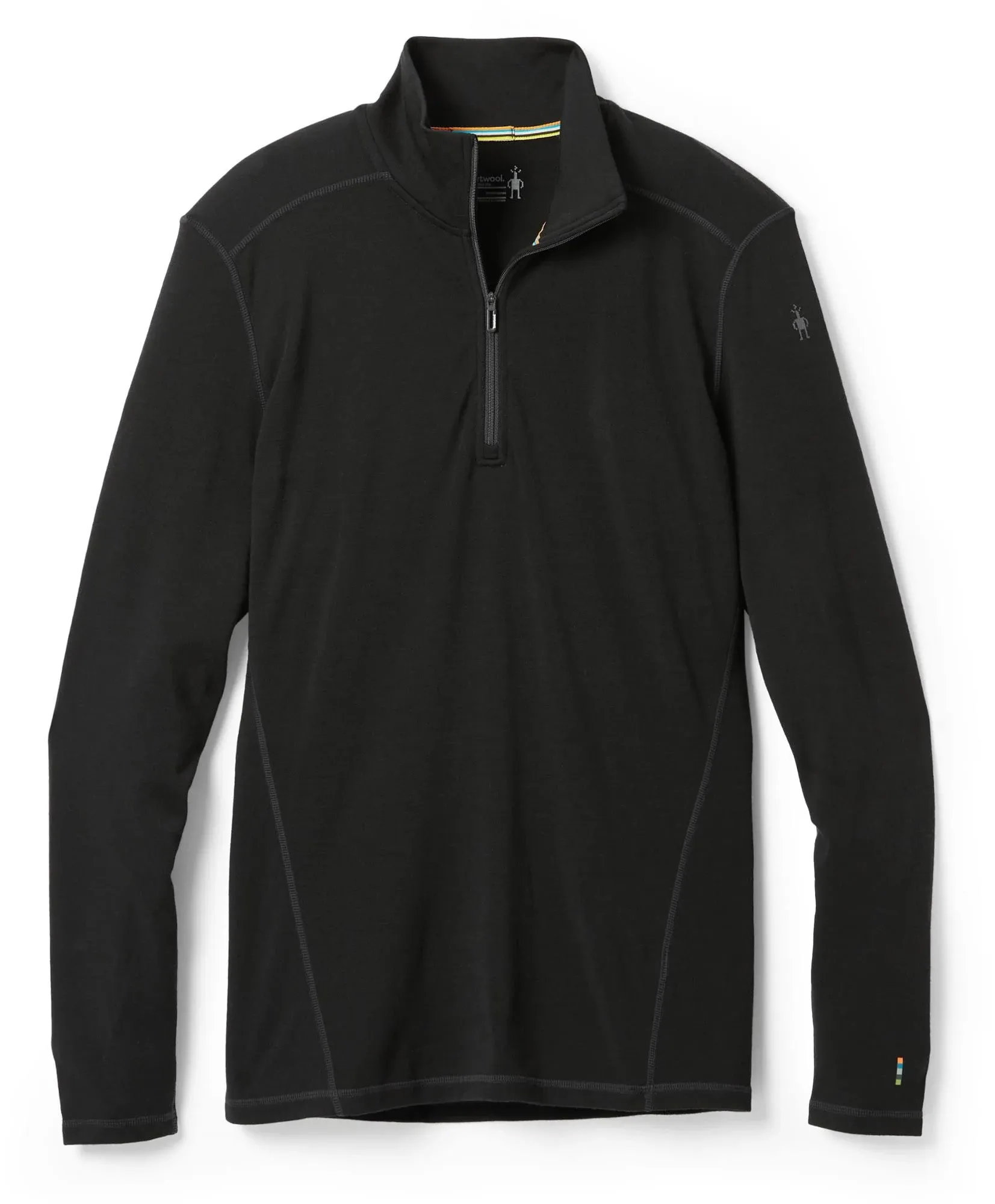 Smartwool Men's Merino 250 1/4 Zip Baselayer Top, XL, Black