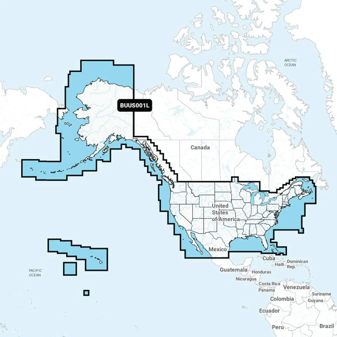 Garmin NSUS001L Navionics+ U.S. & Coastal Canada microSD