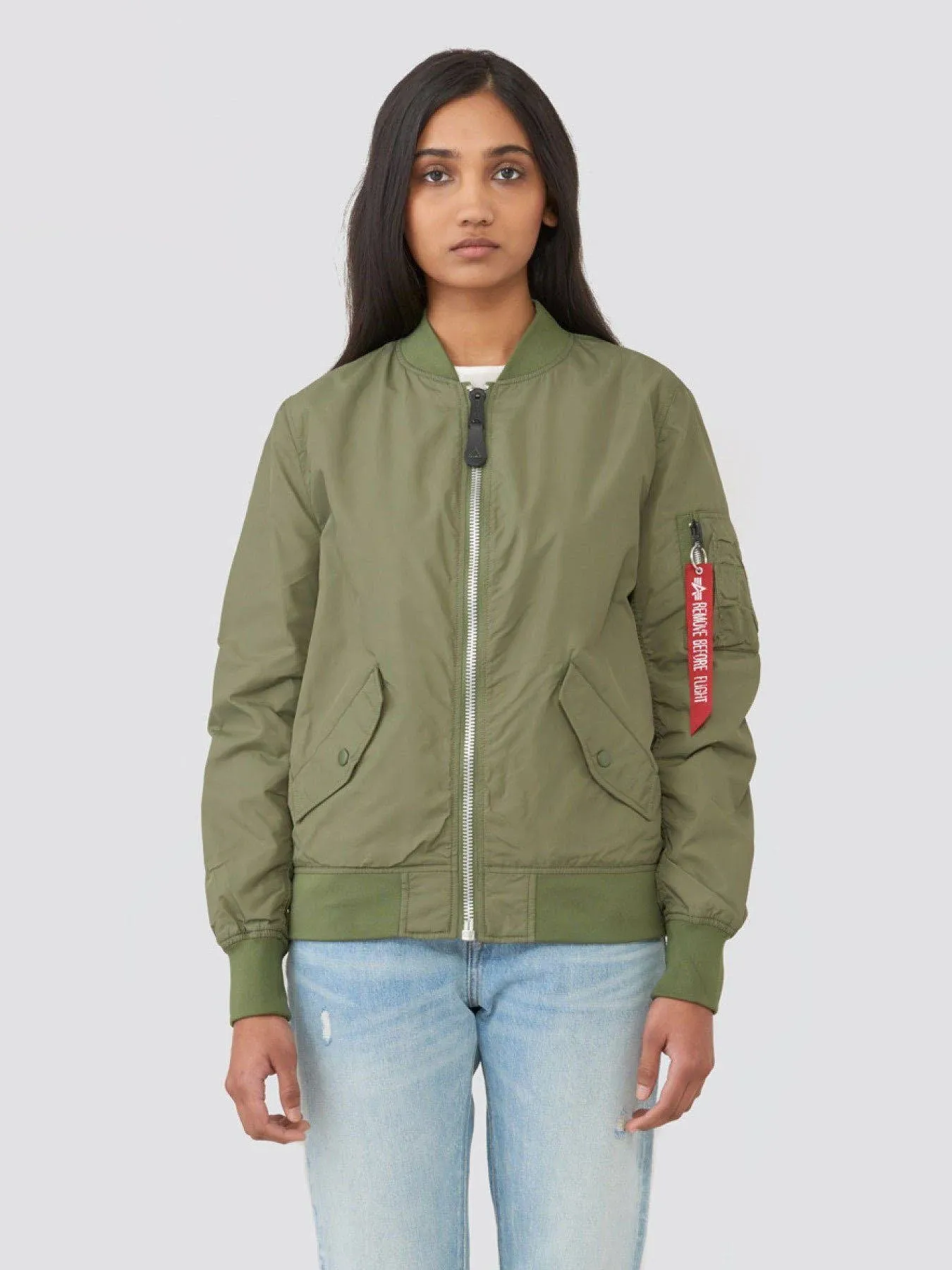 Alpha Industries Women's Scout Lightweight Nylon Bomber Jacket